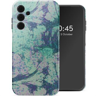 Selencia Vivid Backcover voor de Samsung Galaxy A15 (5G) - Fresh Paint Green Meerkleurig