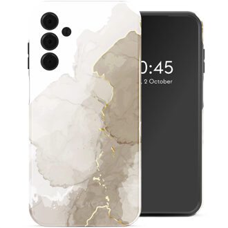 Selencia Vivid Backcover voor de Samsung Galaxy A15 (5G) - Marble Light Brown Meerkleurig