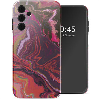 Selencia Vivid Backcover voor de Samsung Galaxy A15 (5G) - Marble Purple Meerkleurig