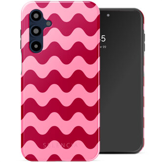 Selencia Vivid Backcover voor de Samsung Galaxy A16 - Wave Vibes Lipstick Meerkleurig