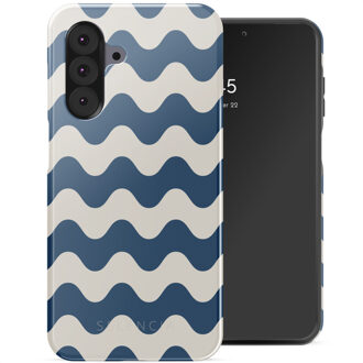 Selencia Vivid Backcover voor de Samsung Galaxy A26 - Wave Vibes Classic Blue Meerkleurig