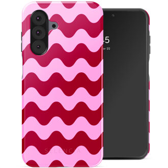 Selencia Vivid Backcover voor de Samsung Galaxy A26 - Wave Vibes Lipstick Meerkleurig