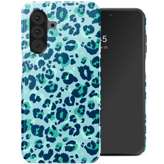 Selencia Vivid Backcover voor de Samsung Galaxy A26 - Wild Spots Light Blue Meerkleurig