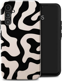 Selencia Vivid Backcover voor de Samsung Galaxy A34 (5G) - Art Wave Black Meerkleurig