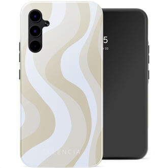 Selencia Vivid Backcover voor de Samsung Galaxy A34 (5G) - Desert Waves Beige Meerkleurig