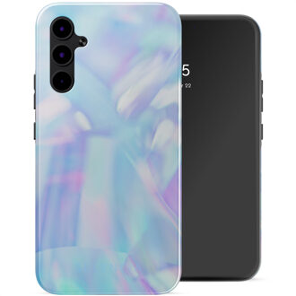 Selencia Vivid Backcover voor de Samsung Galaxy A34 (5G) - Holographic Blue Dream Meerkleurig