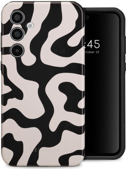 Selencia Vivid Backcover voor de Samsung Galaxy A35 - Art Wave Black Meerkleurig