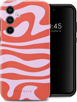 Selencia Vivid Backcover voor de Samsung Galaxy A35 - Dream Swirl Pink Meerkleurig
