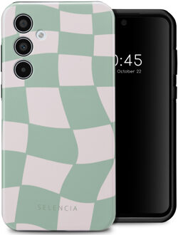 Selencia Vivid Backcover voor de Samsung Galaxy A35 - Groovy Sage Green Meerkleurig