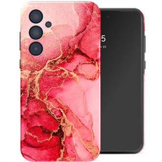 Selencia Vivid Backcover voor de Samsung Galaxy A35 - Rosy Marble Meerkleurig