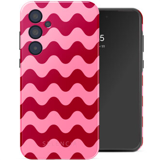 Selencia Vivid Backcover voor de Samsung Galaxy A35 - Wave Vibes Lipstick Meerkleurig