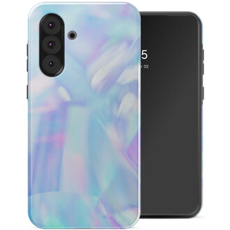 Selencia Vivid Backcover voor de Samsung Galaxy A36 / A56 - Holographic Blue Dream Meerkleurig