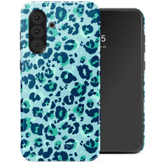 Selencia Vivid Backcover voor de Samsung Galaxy A36 / A56 - Wild Spots Light Blue Meerkleurig