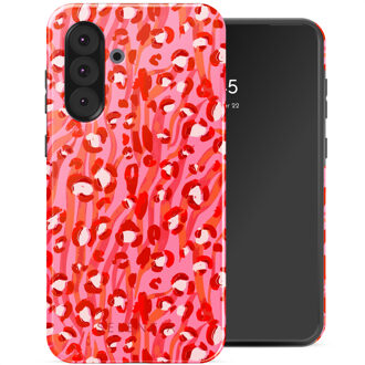 Selencia Vivid Backcover voor de Samsung Galaxy A36 / A56 - Wild Spots Lipstick Meerkleurig