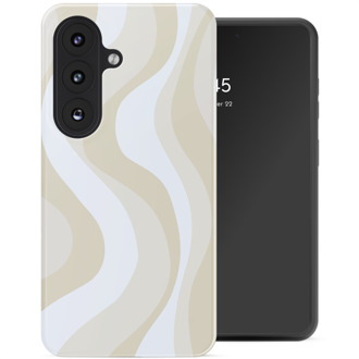 Selencia Vivid Backcover voor de Samsung Galaxy A37 (5G) - Desert Waves Beige Meerkleurig