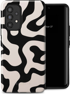 Selencia Vivid Backcover voor de Samsung Galaxy A53 - Art Wave Black Meerkleurig
