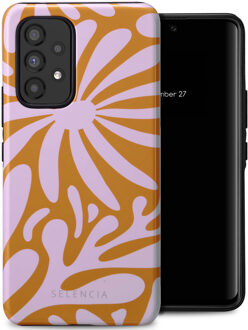 Selencia Vivid Backcover voor de Samsung Galaxy A53 - Modern Bloom Pink Meerkleurig
