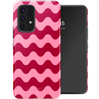 Selencia Vivid Backcover voor de Samsung Galaxy A53 - Wave Vibes Lipstick Meerkleurig