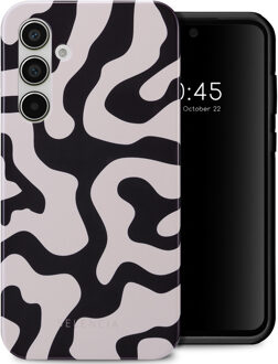 Selencia Vivid Backcover voor de Samsung Galaxy A55 - Art Wave Black Meerkleurig