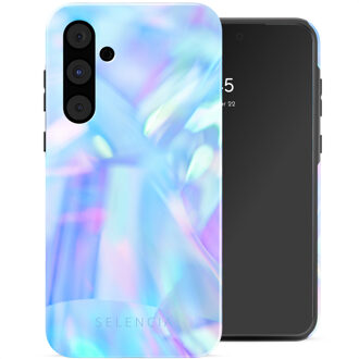 Selencia Vivid Backcover voor de Samsung Galaxy A55 - Holographic Blue Dream Meerkleurig
