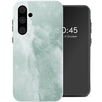 Selencia Vivid Backcover voor de Samsung Galaxy A55 - Marble Grayed Jade Meerkleurig