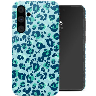 Selencia Vivid Backcover voor de Samsung Galaxy A55 - Wild Spots Light Blue Meerkleurig