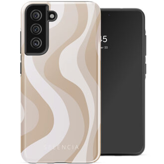 Selencia Vivid Backcover voor de Samsung Galaxy S21 FE - Desert Waves Beige Meerkleurig