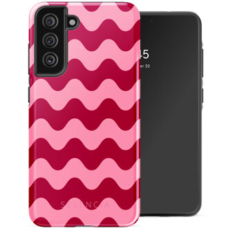 Selencia Vivid Backcover voor de Samsung Galaxy S21 FE - Wave Vibes Lipstick Meerkleurig