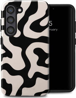 Selencia Vivid Backcover voor de Samsung Galaxy S23 - Art Wave Black Meerkleurig