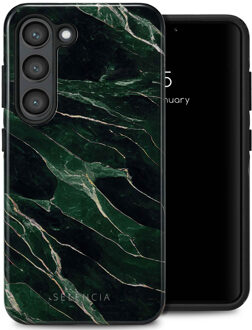 Selencia Vivid Backcover voor de Samsung Galaxy S23 - Chic Marble Quartz Meerkleurig