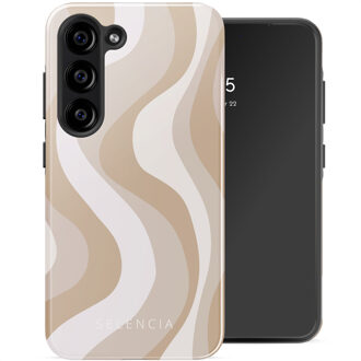 Selencia Vivid Backcover voor de Samsung Galaxy S23 - Desert Waves Beige Meerkleurig