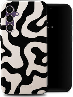 Selencia Vivid Backcover voor de Samsung Galaxy S23 FE - Art Wave Black Meerkleurig