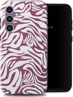 Selencia Vivid Backcover voor de Samsung Galaxy S23 FE - Trippy Swirl Dark Rose Meerkleurig
