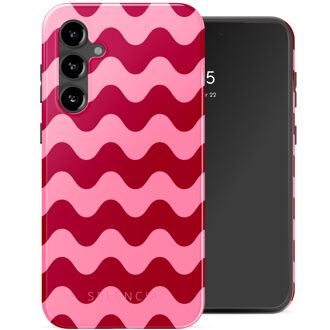 Selencia Vivid Backcover voor de Samsung Galaxy S23 FE - Wave Vibes Lipstick Meerkleurig