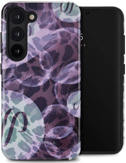 Selencia Vivid Backcover voor de Samsung Galaxy S23 - Leo Bubble Green Meerkleurig