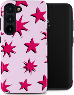 Selencia Vivid Backcover voor de Samsung Galaxy S23 - Stars Rubine Red Light Pink Meerkleurig