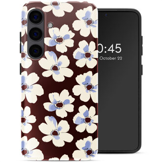 Selencia Vivid Backcover voor de Samsung Galaxy S24 - Choco Flower Pop Meerkleurig