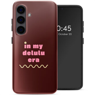 Selencia Vivid Backcover voor de Samsung Galaxy S24 - Delulu Meerkleurig