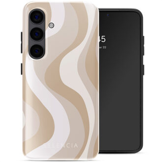 Selencia Vivid Backcover voor de Samsung Galaxy S24 - Desert Waves Beige Meerkleurig