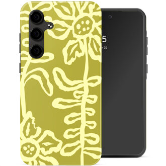 Selencia Vivid Backcover voor de Samsung Galaxy S24 FE - Chalky Bloom Meerkleurig