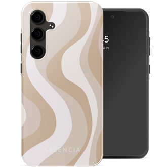 Selencia Vivid Backcover voor de Samsung Galaxy S24 FE - Desert Waves Beige Meerkleurig