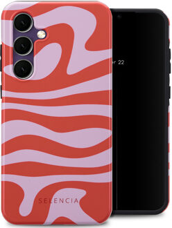 Selencia Vivid Backcover voor de Samsung Galaxy S24 FE - Dream Swirl Pink Meerkleurig
