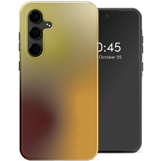 Selencia Vivid Backcover voor de Samsung Galaxy S24 FE - Gradient Olive Dust Meerkleurig