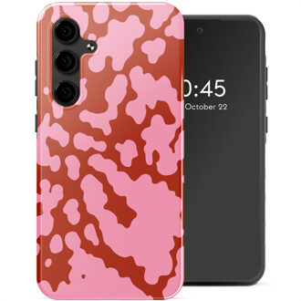 Selencia Vivid Backcover voor de Samsung Galaxy S24 FE - Moo’d Blush Pink Meerkleurig