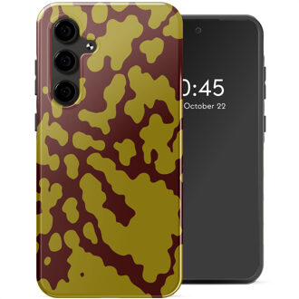 Selencia Vivid Backcover voor de Samsung Galaxy S24 FE - Moo'd Olive Dust Meerkleurig