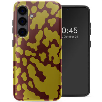 Selencia Vivid Backcover voor de Samsung Galaxy S24 - Moo'd Olive Dust Meerkleurig