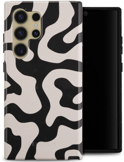 Selencia Vivid Backcover voor de Samsung Galaxy S24 Ultra - Art Wave Black Meerkleurig