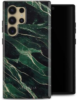 Selencia Vivid Backcover voor de Samsung Galaxy S24 Ultra - Chic Marble Quartz Meerkleurig