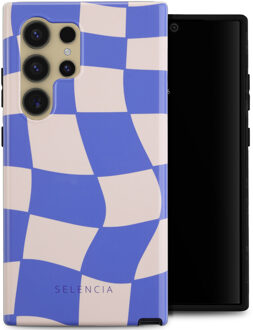 Selencia Vivid Backcover voor de Samsung Galaxy S24 Ultra - Groovy Sapphire Blue Meerkleurig