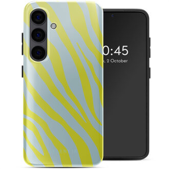 Selencia Vivid Backcover voor de Samsung Galaxy S24 - Zebra Winter Sky Titanium Yellow Meerkleurig